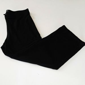 EILEEN FISHER Womens Size 6P Black Petite Pull On Cropped Viscose/Spande…